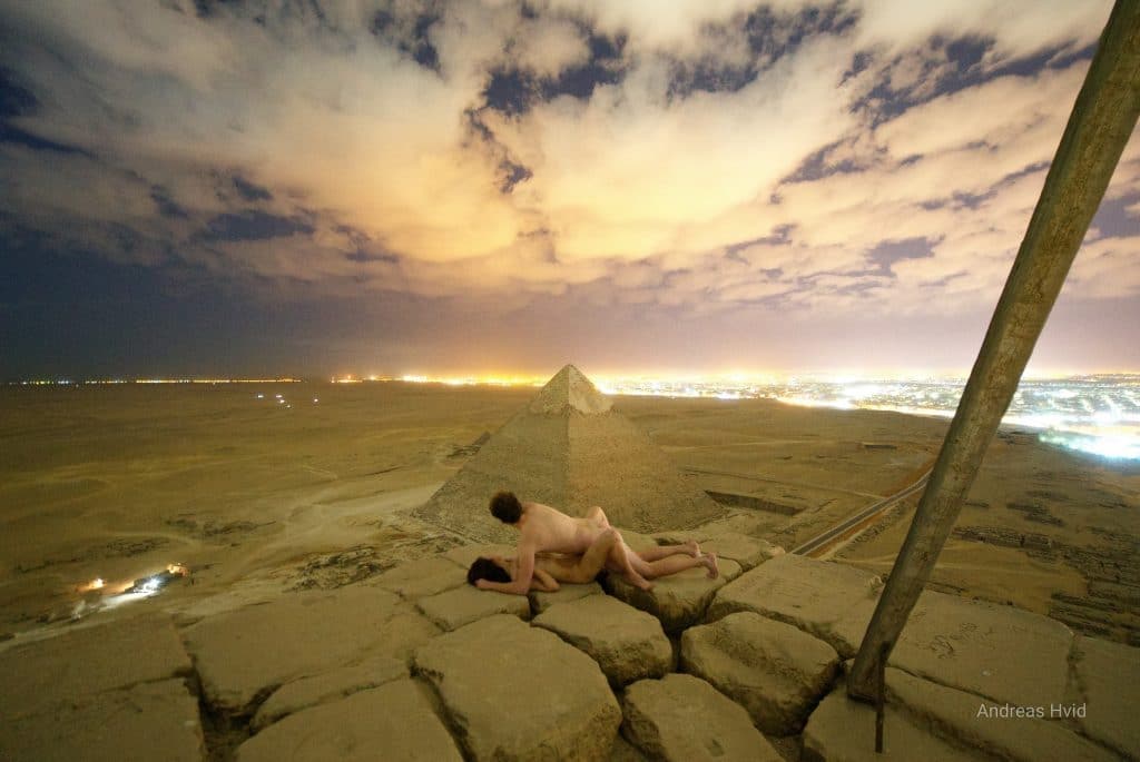 Andreas Hvid Image purportedly depicting Sex on The Great Pyramids of Giza 1 Andreas Hvid Image Great Pyramids Egypt