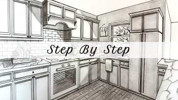 How To Draw Using 1 Point Perspective Step By Step